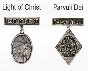 Light of Christ and Parvuli Dei medals