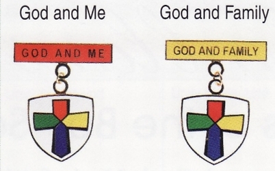 God and Me and God and Family medals