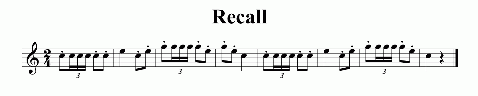 Music for the Recall Bugle Call